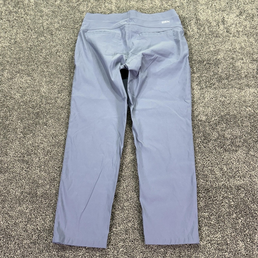 Eddie Bauer Pants Womens 12 Blue Horizon Ankle Nylon Stretch Travel Outdoor - Picture 2 of 9